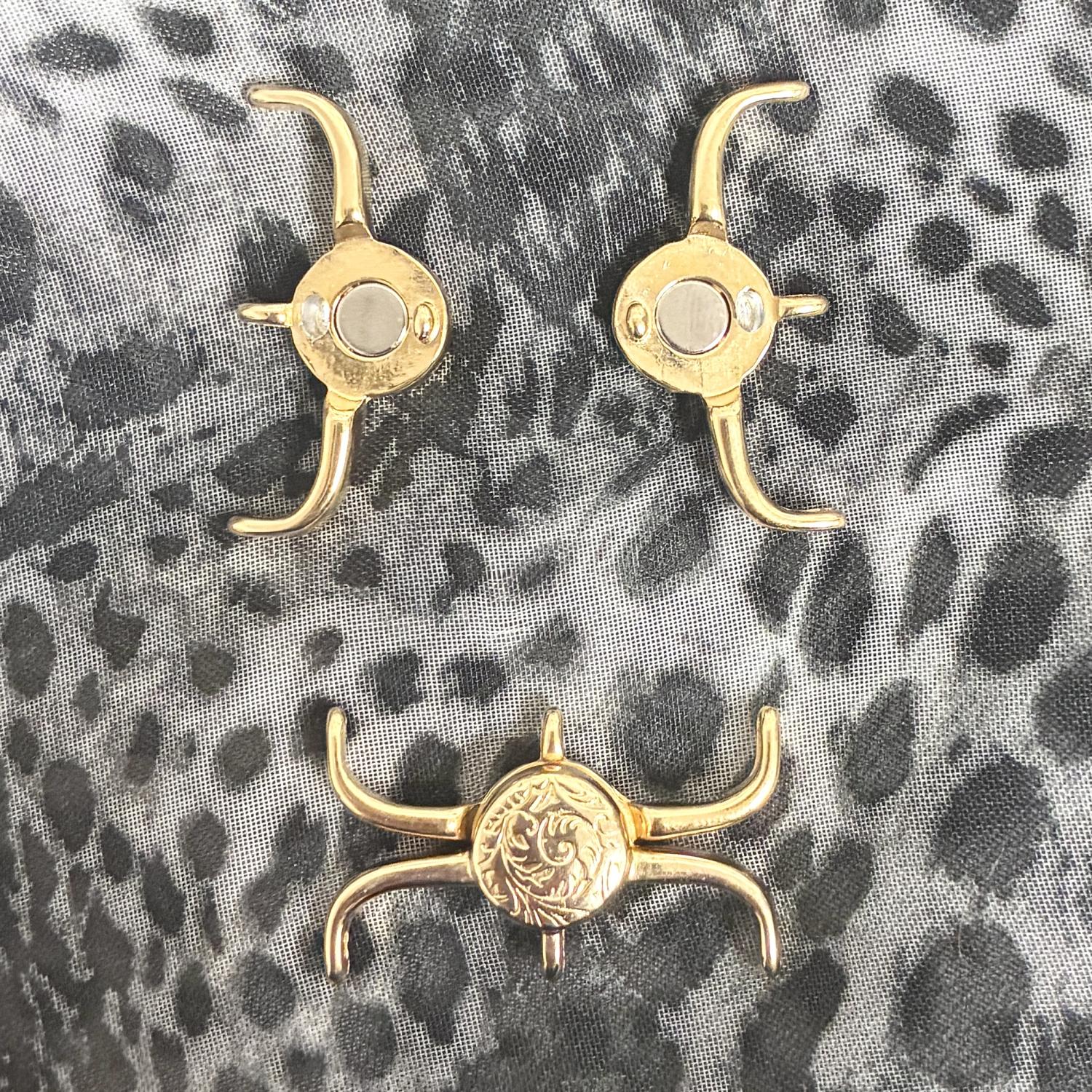 Gold Plate Magnetic Clasp for 11/0 Seed Beads Souda III by Cymbal Metal Fashion Elements