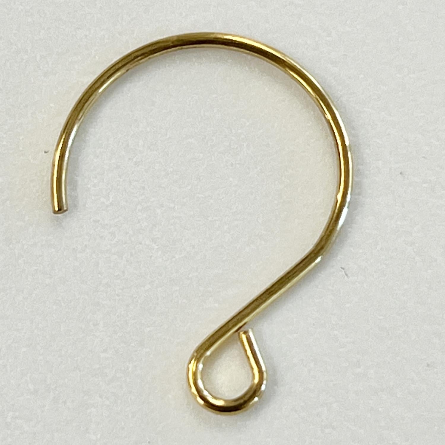 Gold Plate Nickel Free 19MM Semi Circle 20 gauge Earwire