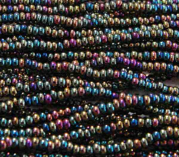 Green Iris Seed Bead 14/0