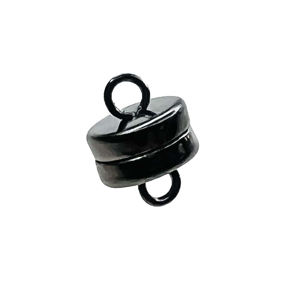 Gunmetal Plate 7MM Magnetic Button Clasp
