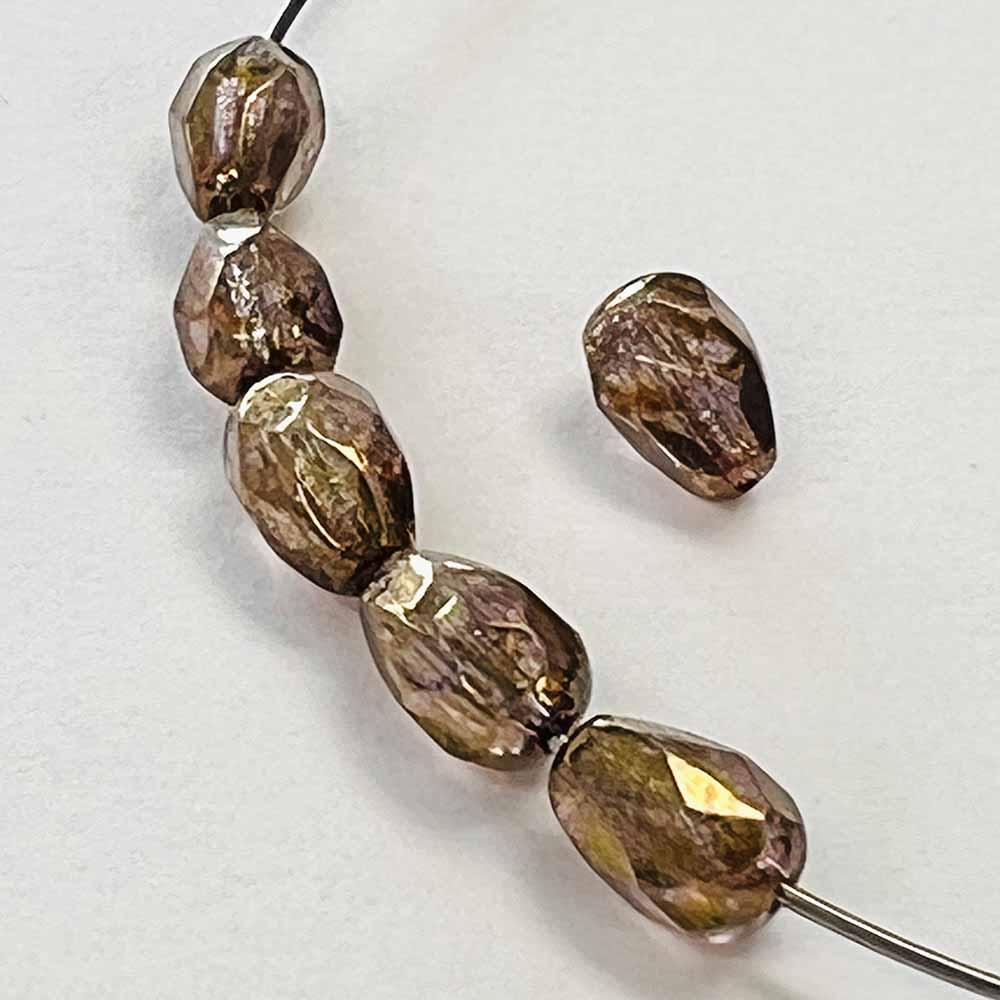 Hematite 7X5MM Fire Polish Tear