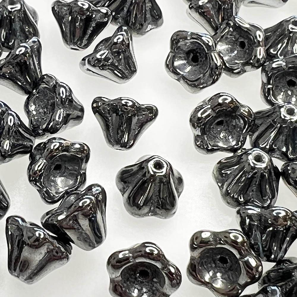 Hematite 8X6 Bell Flower