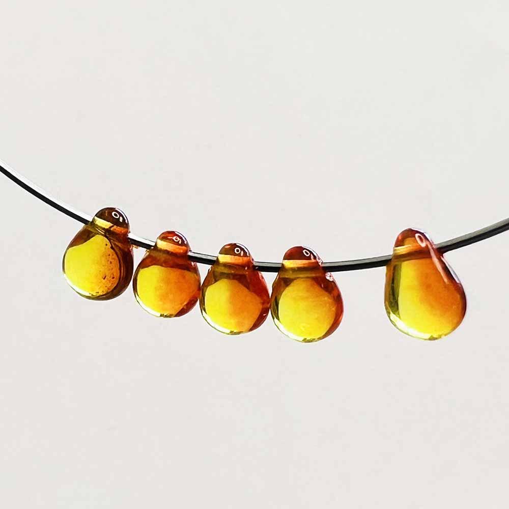 Hyacinth With Jonquil 2 Tone 6x4MM Tear Drop