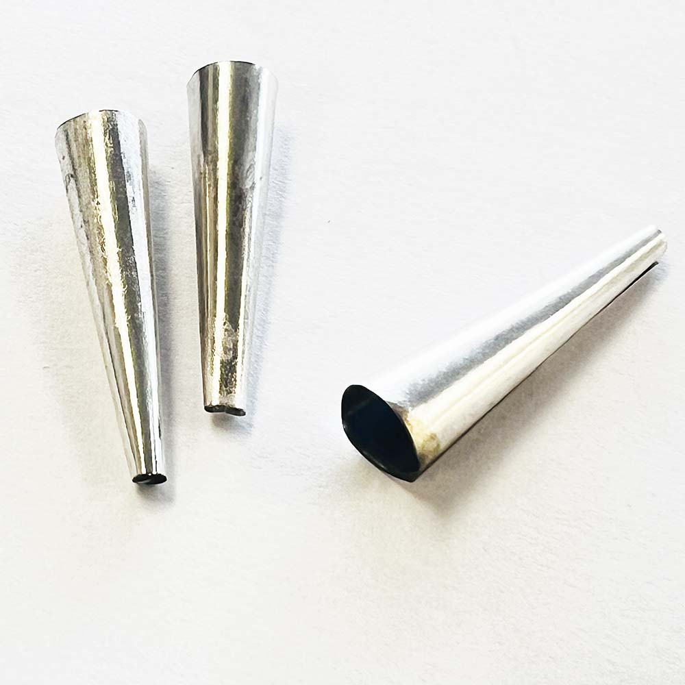 26X6MM Handformed Silver Plate Cone