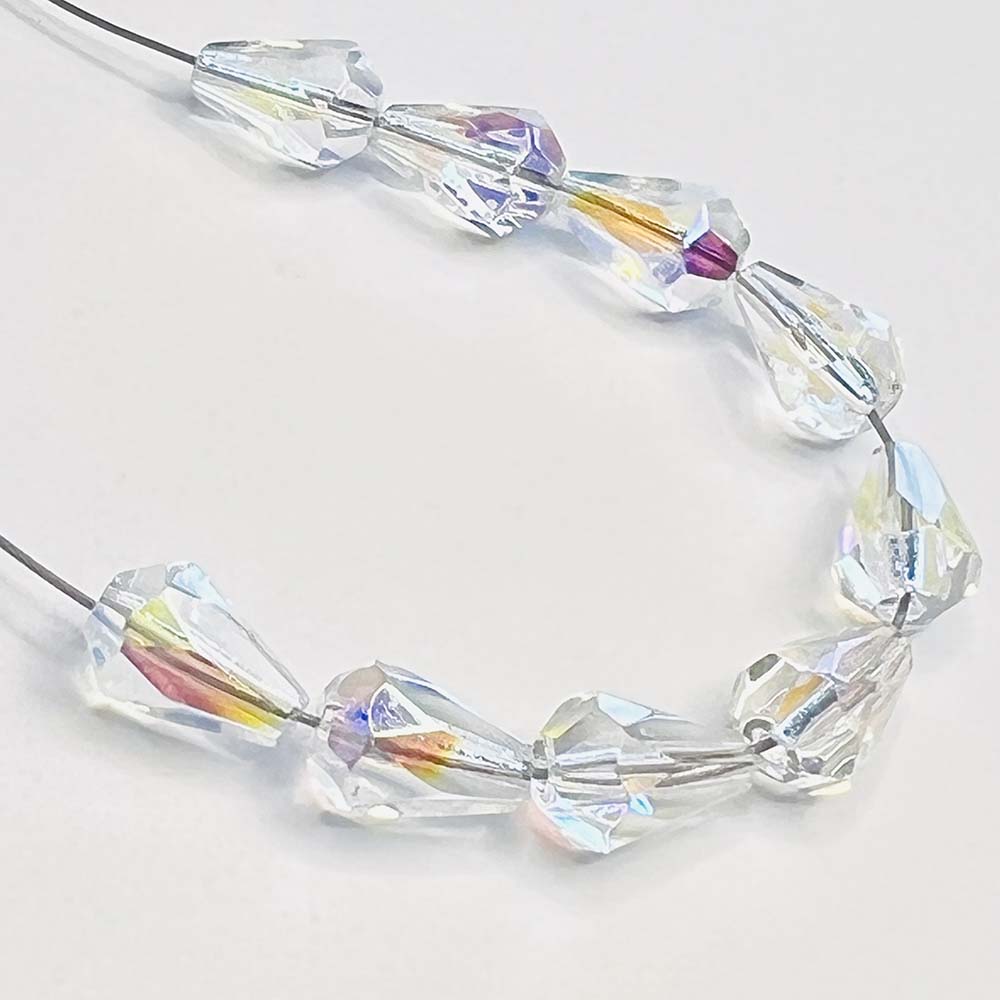 Crystal AB Tear 12x8MM Fire Polish Tear