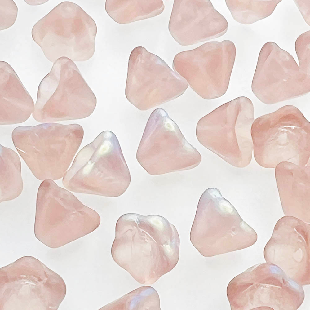 Roseline Matte AB 8x6MM Bell Flower