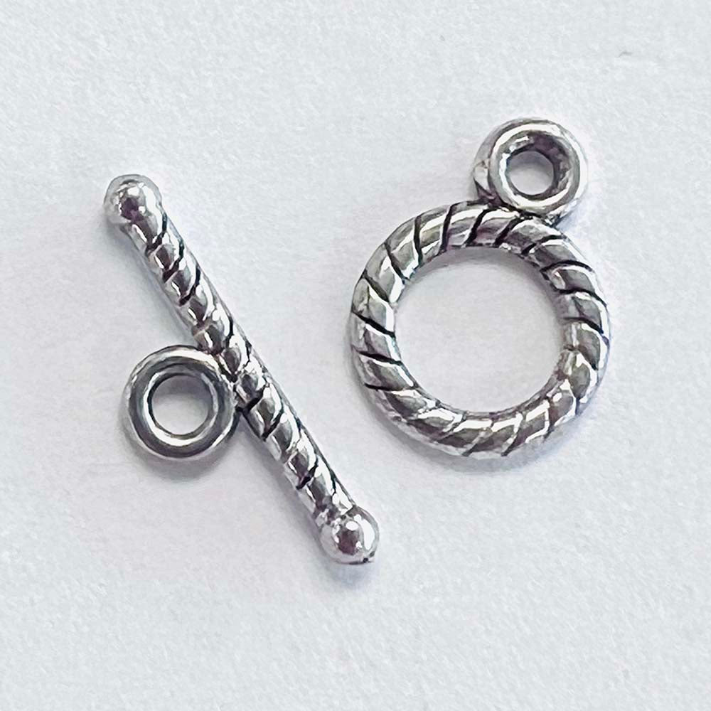 Silver Plate 9MM Toggle Clasp