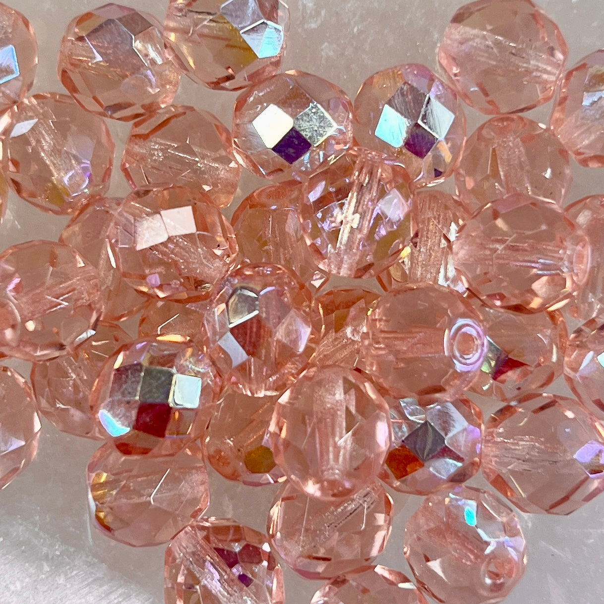 10MM Roselin AB Fire Polish Ball