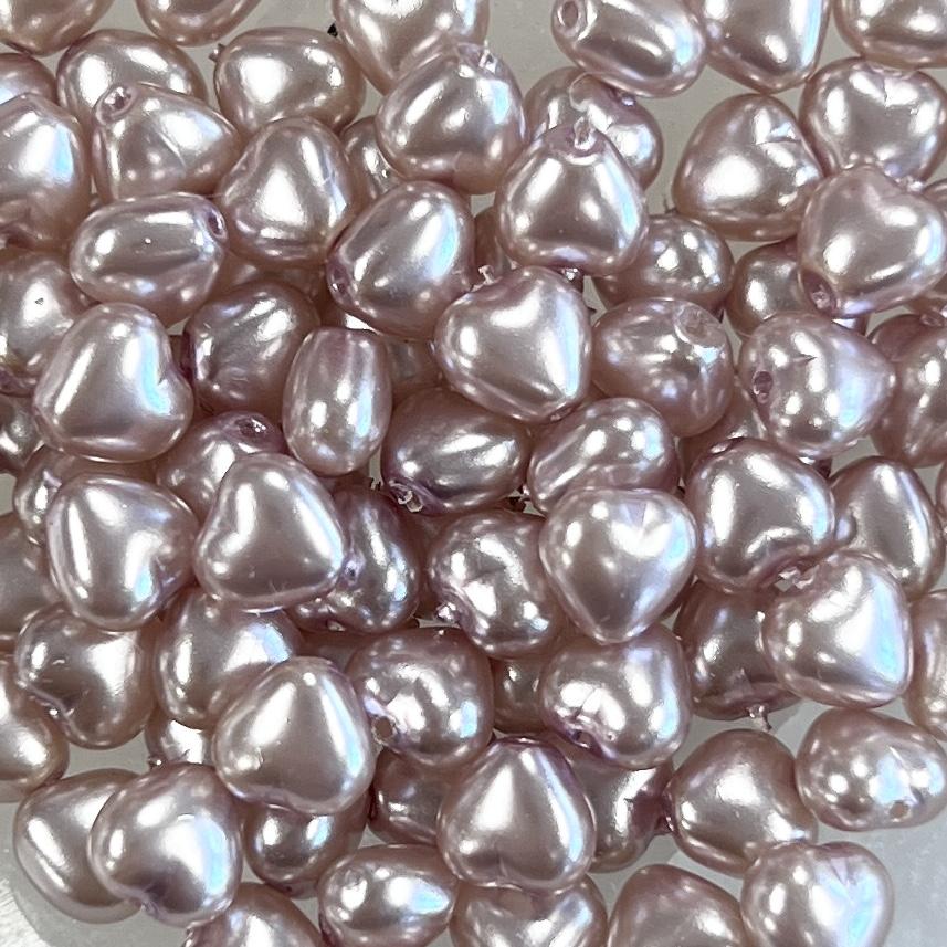 Lavender 6MM Pearlized Heart