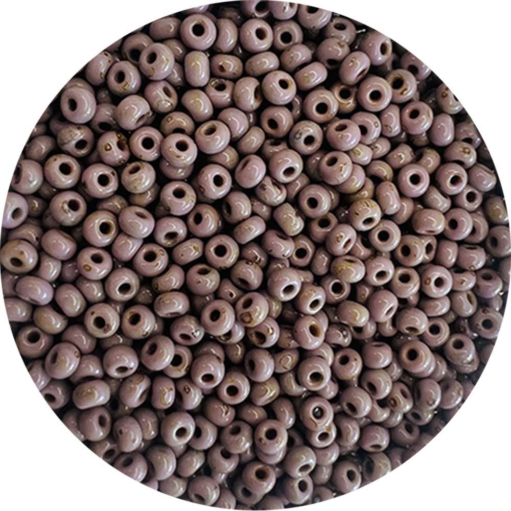 lavender seed beads Lavender Picasso 8/0 Seed Bead