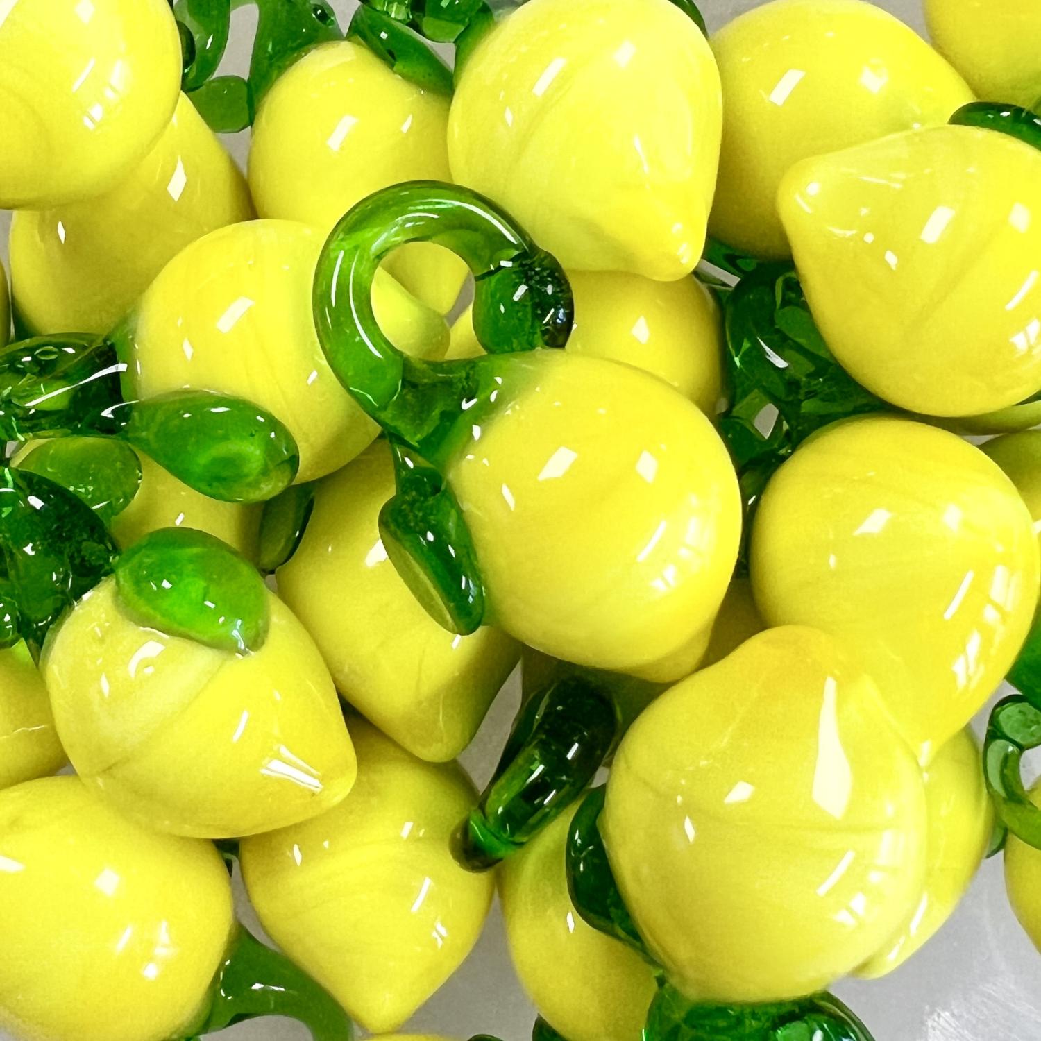Lemon Lamwork 19x12MM Pendant
