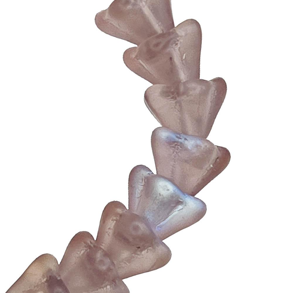 Light Amethyst Matte AB 8x6MM Bell Flower