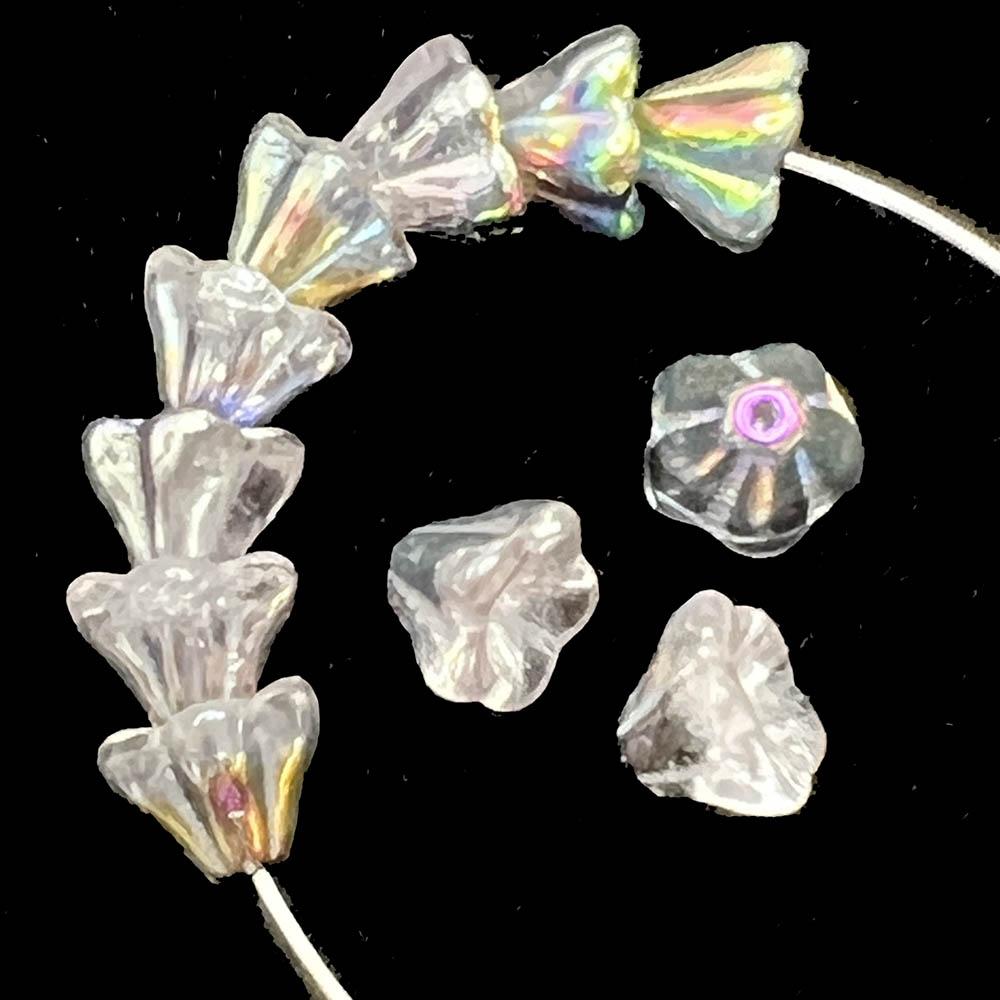 Light Amethyst With Vitrail 8x6MM Bell Flower
