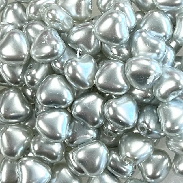 Light Blue 6MM Pearlized Heart