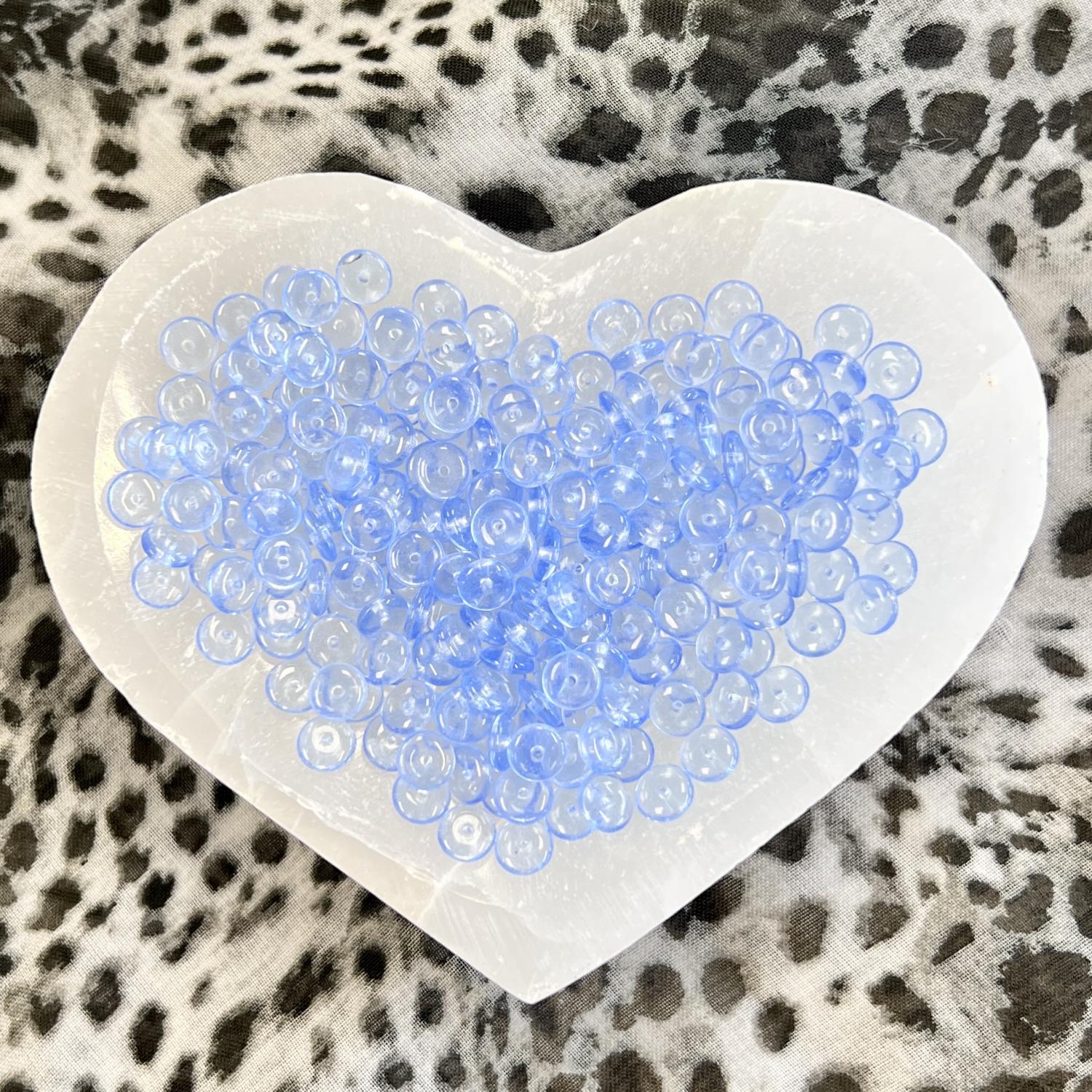 Light Sapphire 6x3MM Belly Rondelle