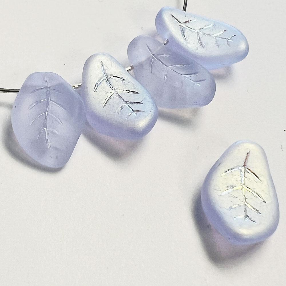 Matte Alexandrite AB Curved Leaf 15x10MM
