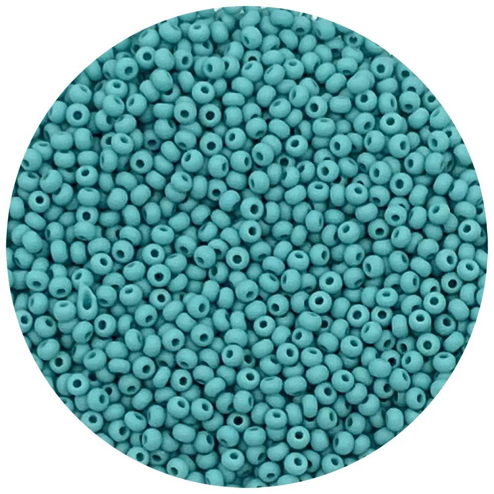 Matte Green Turquoise 11/0 Seed Bead