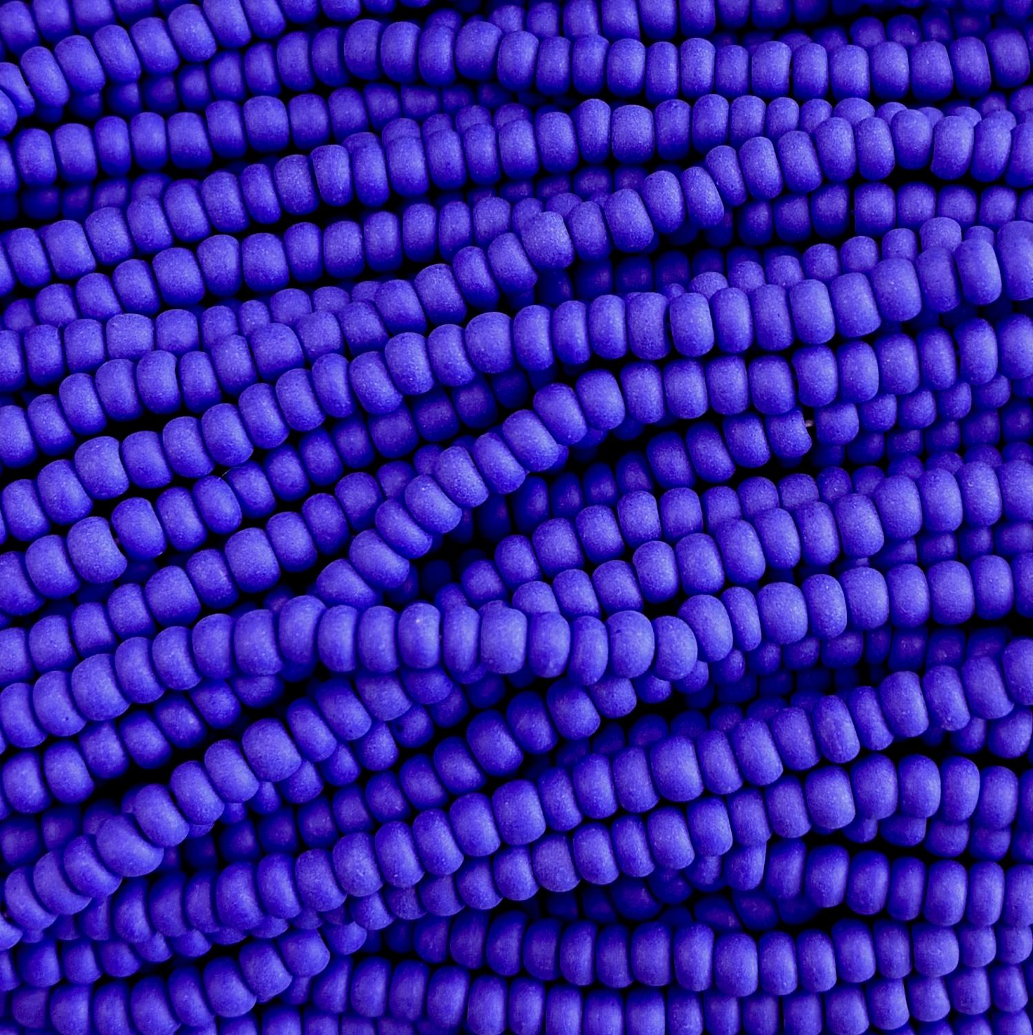 Matte Royal Blue 6/0 Seed Bead