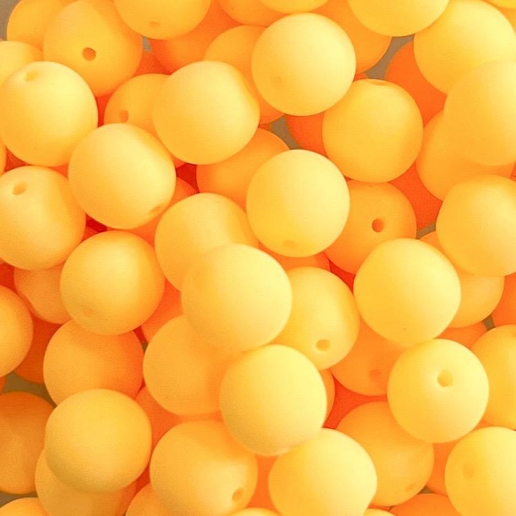 Matte Sun Glow 6MM Round Druk Ball