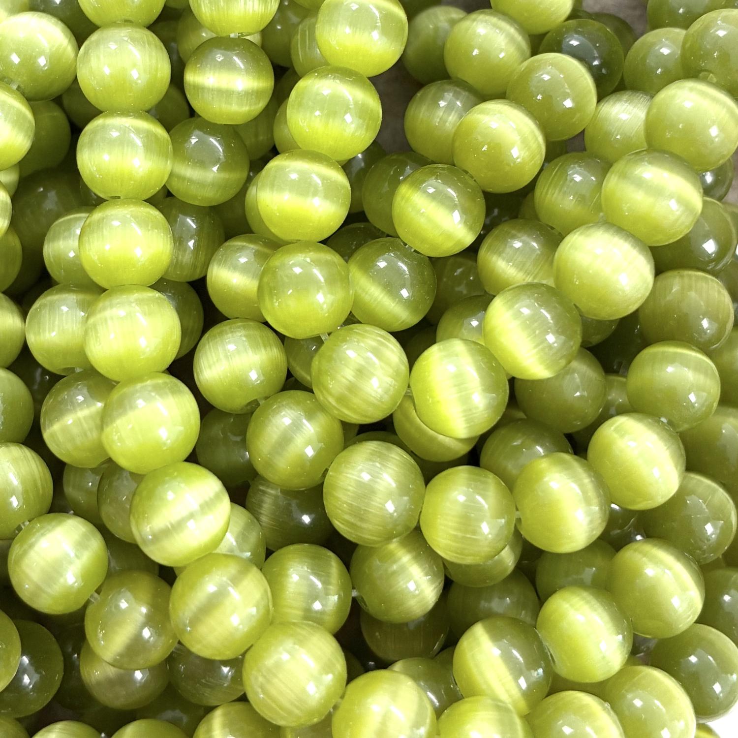 Olive 8MM Cat Eye Ball
