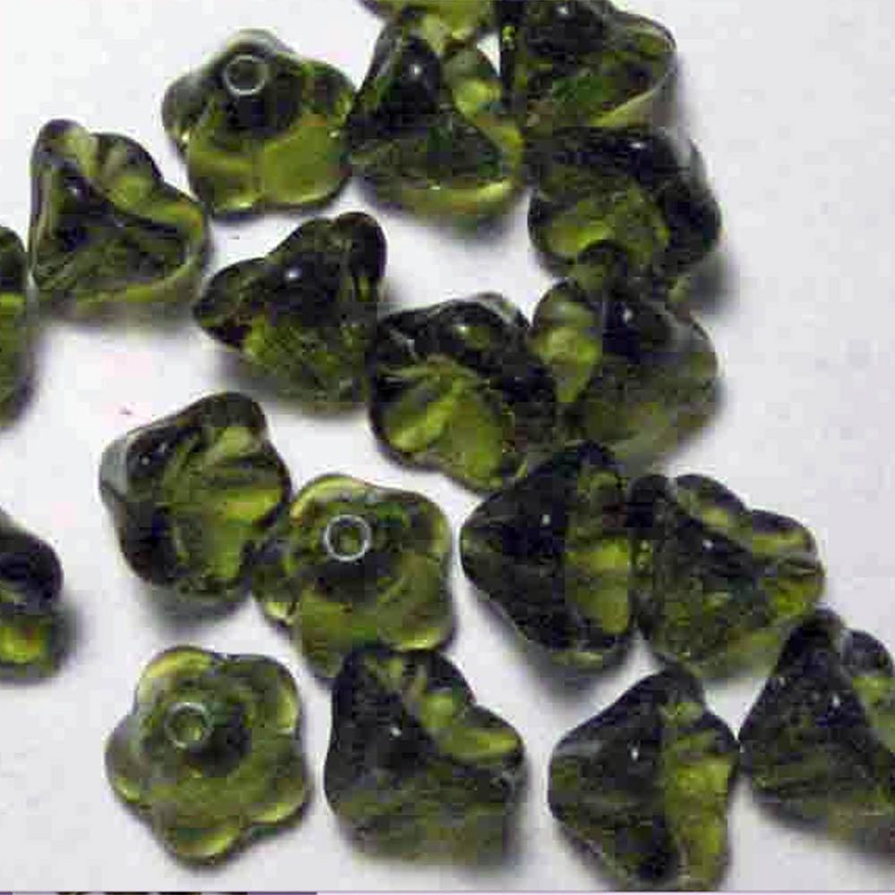 Olivine 8x6MM Bell Flower