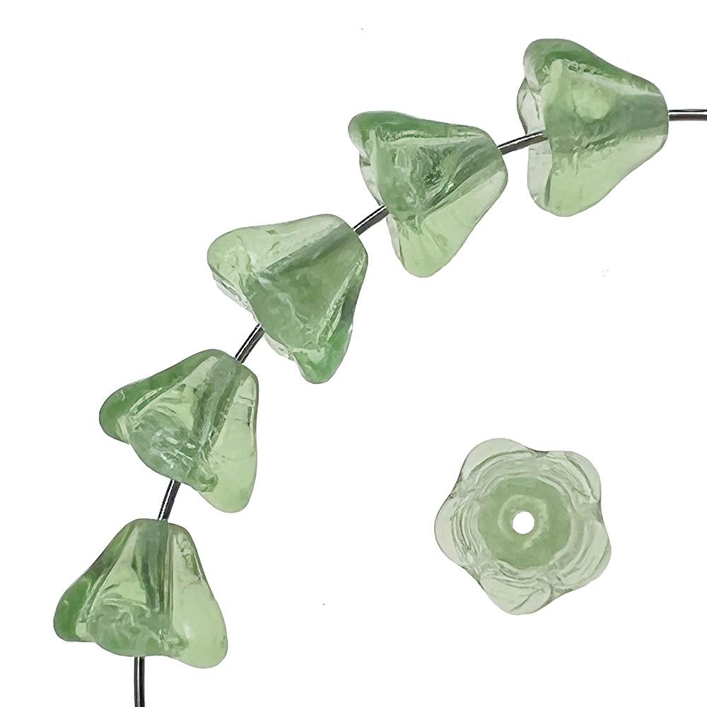 Peridot 8x6MM Bell Flower