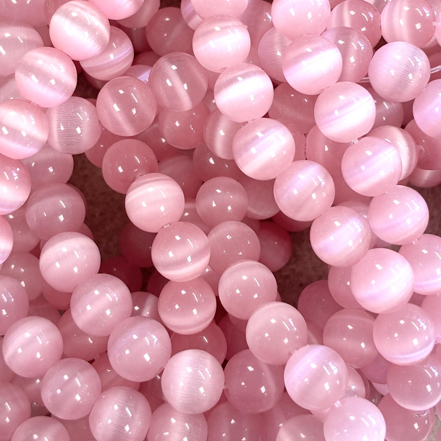 Pink 8MM Cat Eye Ball