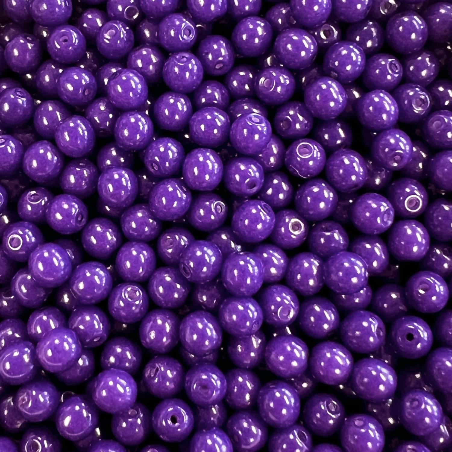 Purple Coated 4MM Druk Ball