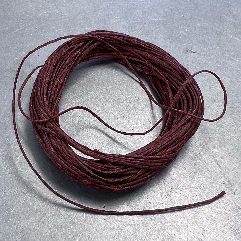 Rust 4 Ply Waxed Linen Cord