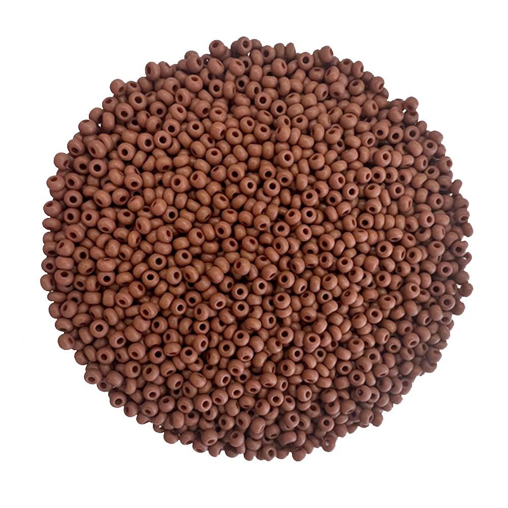 Matte Rusty Brown 11/0 Seed Bead