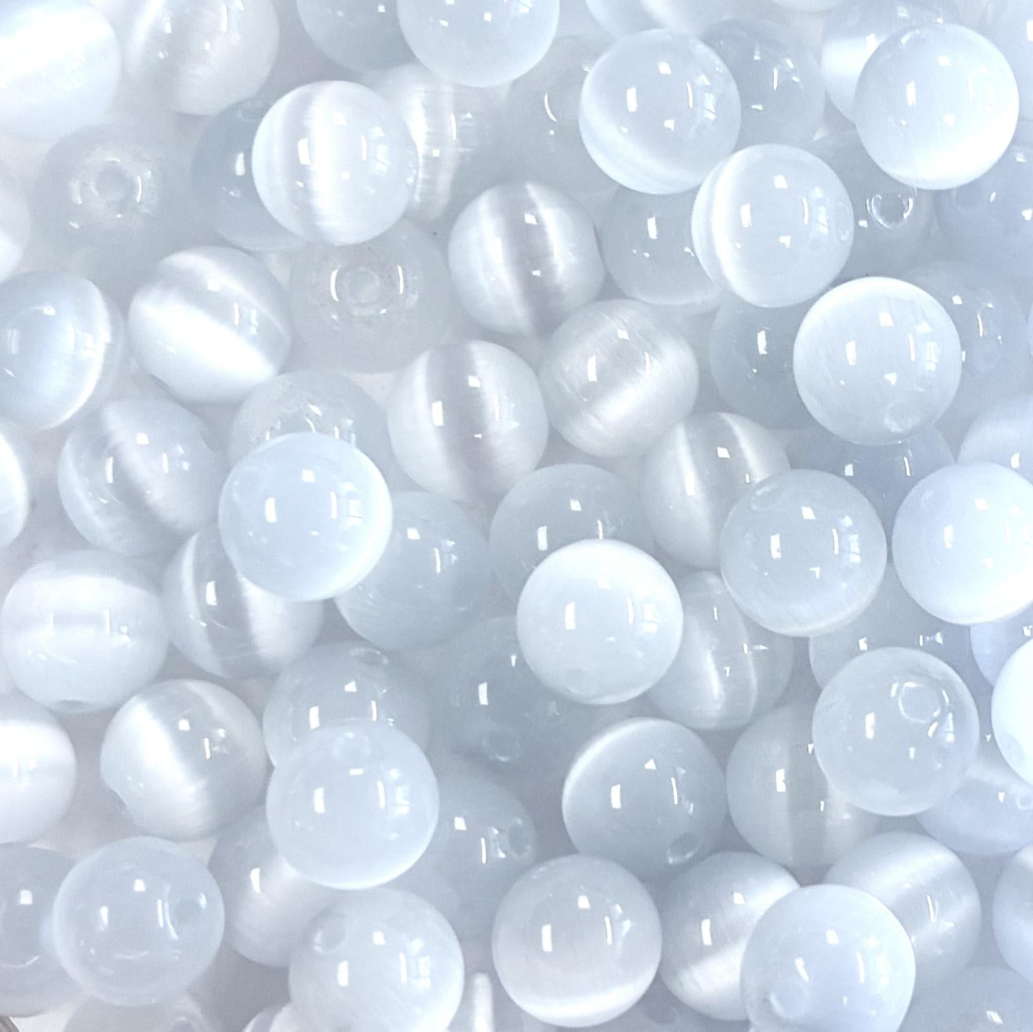 Silver Grey 6MM Cat Eye Ball