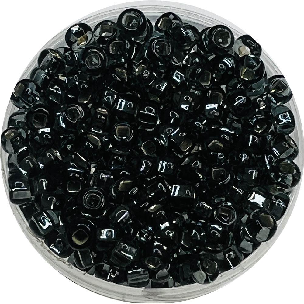 Silver Lined Black Diamond 8/0 Seed Bead