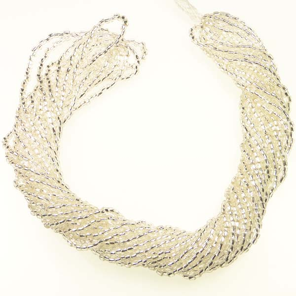 Silver Lined Crystal 12/0 3 Cut Seed Bead