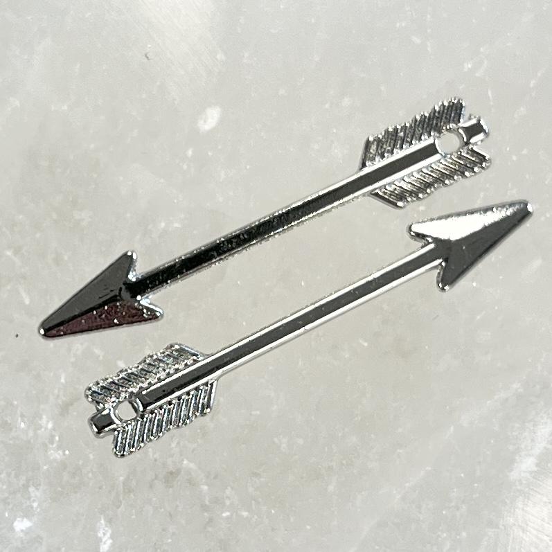 Silver Plate 30x5MM Arrow