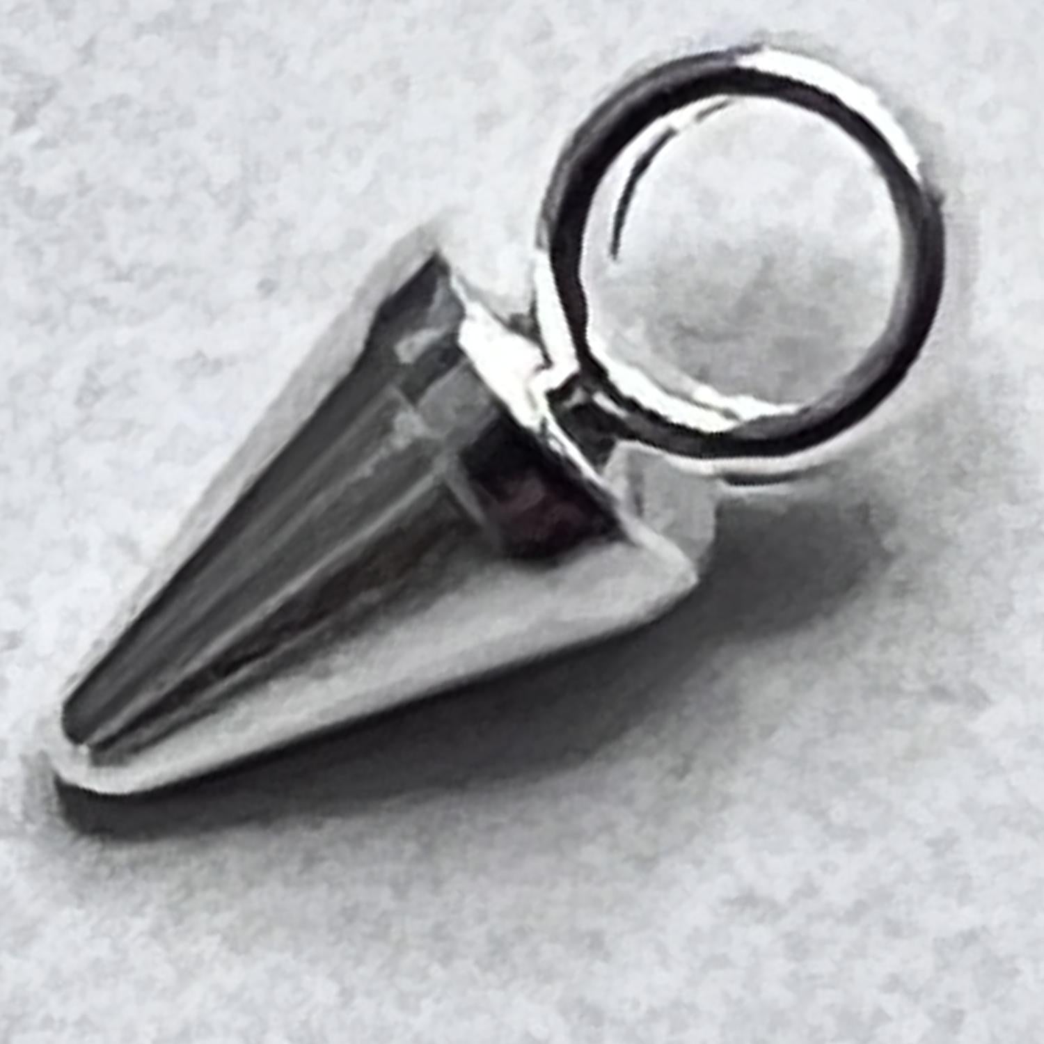 Silver Plate 7.5x3MM Spike