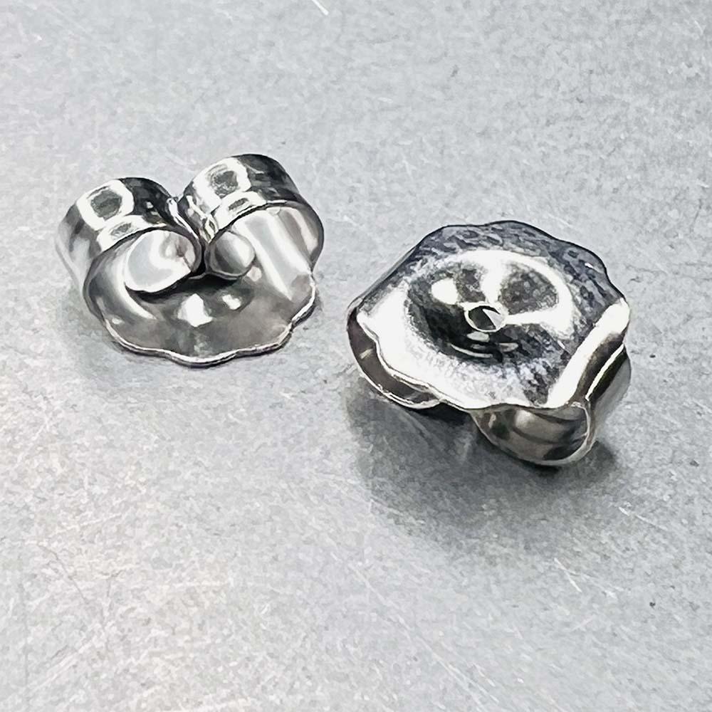 Stainless 10MM Scroll Nut Post Back