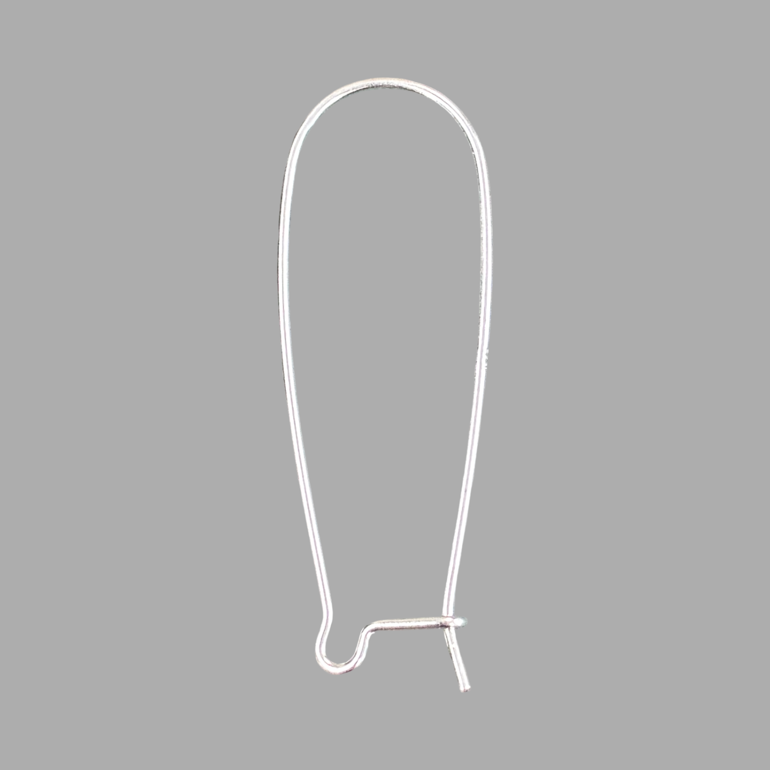 Sterling Silver 33MM Kidney Earwire