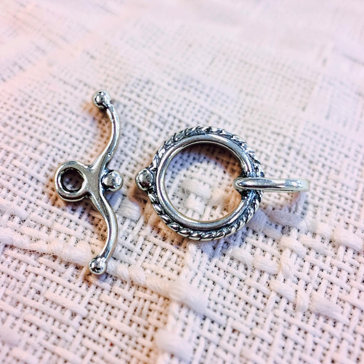 Sterling Silver Fancy Toggle Clasp