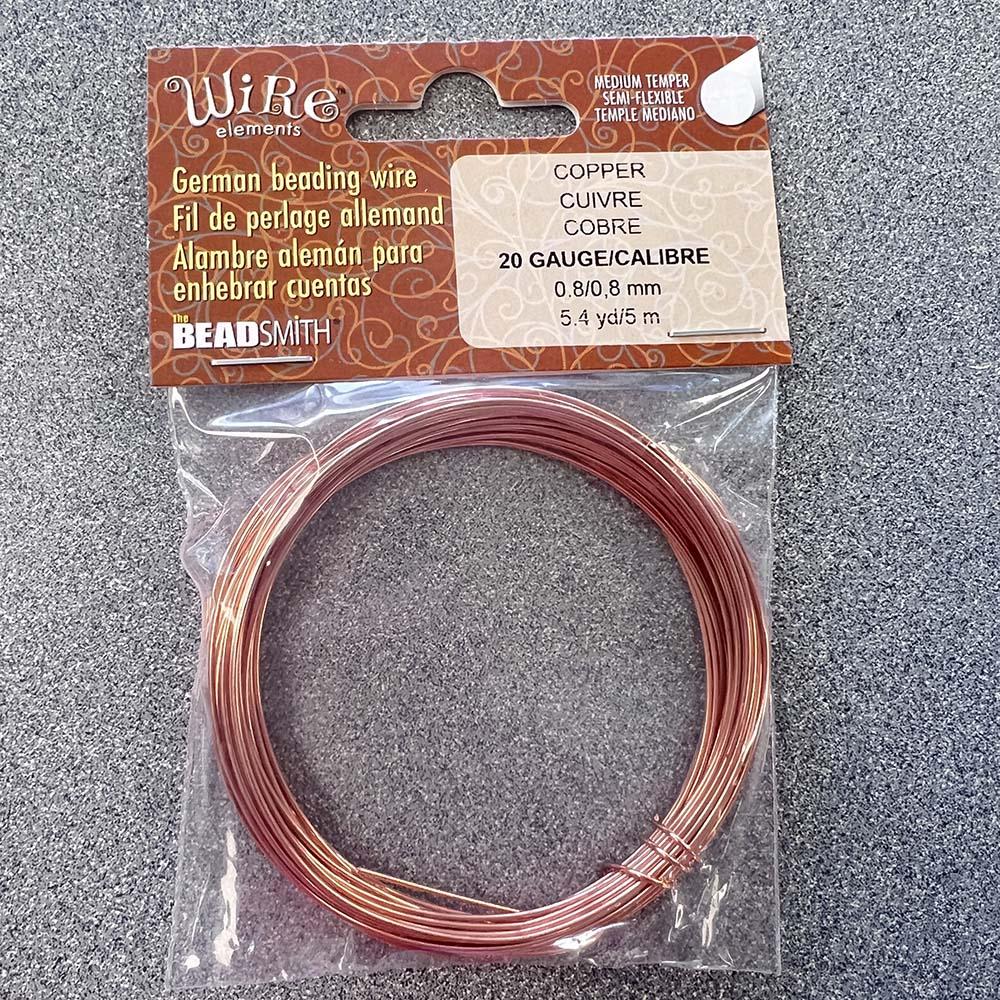 The Bead Smith Bead Wire Copper 20 Gauge (1MM)