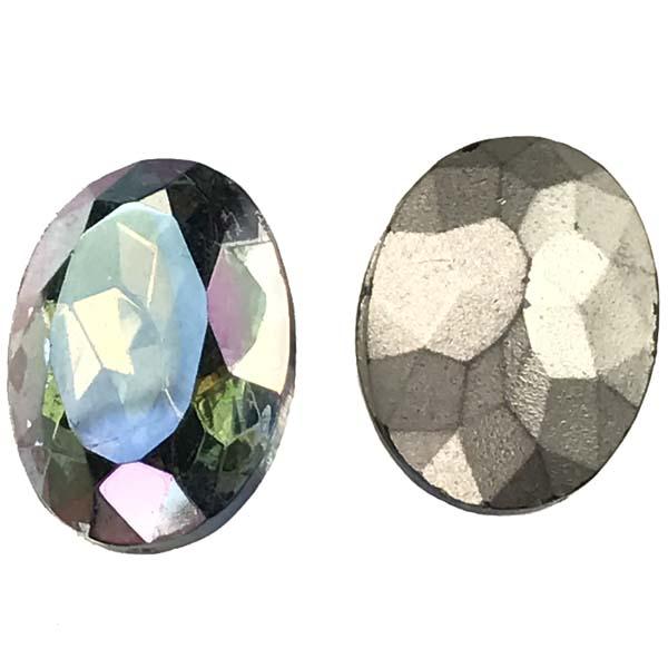 Vintage Light Sapphire AB 18X13MM Table Cut