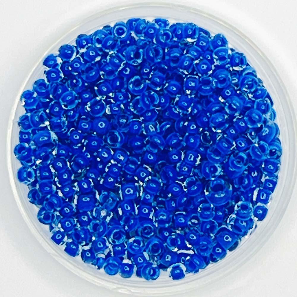 Blue Lined Crystal 11/0 Seed Bead