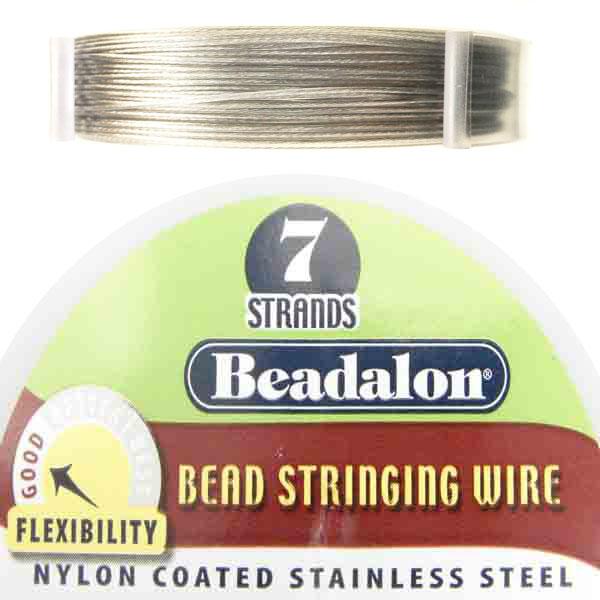 100 Ft .015 7 Strand Bright Beadalon Beading Wire