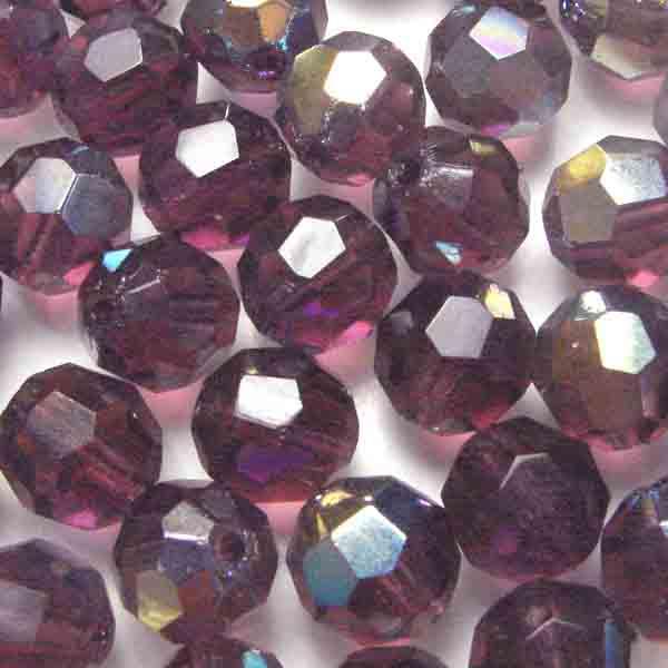 10MM Amethyst/Vitrail Fire Polish Ball