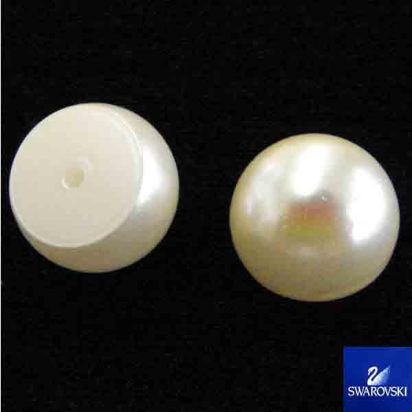 10MM Cream Pearl Swarovski Flaback Hatpin Topper