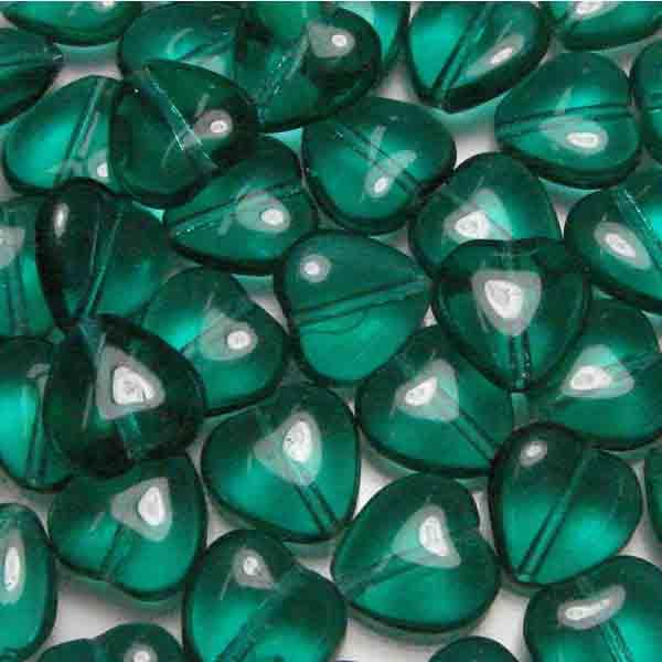 10MM Emerald Heart