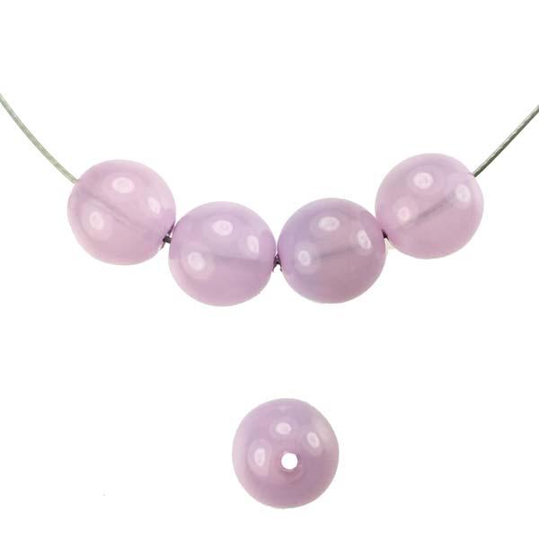 10MM Lavender Opal Round Druk Ball