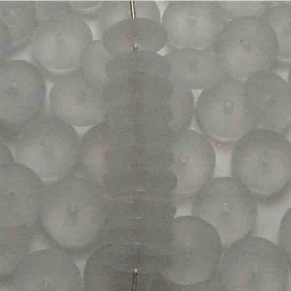 10MM Matte Crystal Belly Rondelle