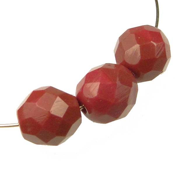 10MM Opaque Red Fire Polish Ball