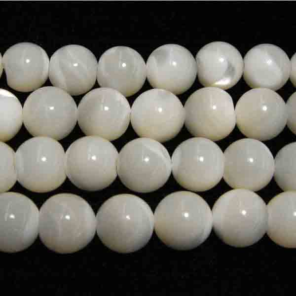 10MM White Mother of Pearl Shell