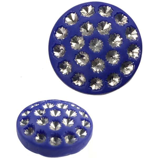 11MM Royal Blue with Silver Stars